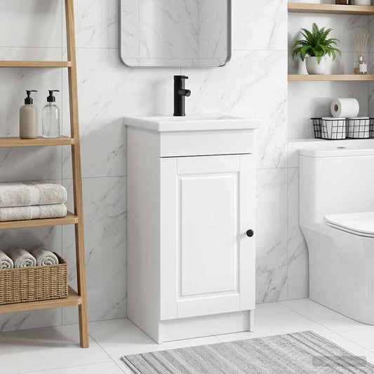 Bathroom Vanity with Sink White 42 x 40 x 84.5 cm
