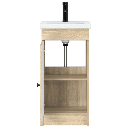 Bathroom Vanity with Sink Sonoma Oak 42 x 40 x 84.5 cm