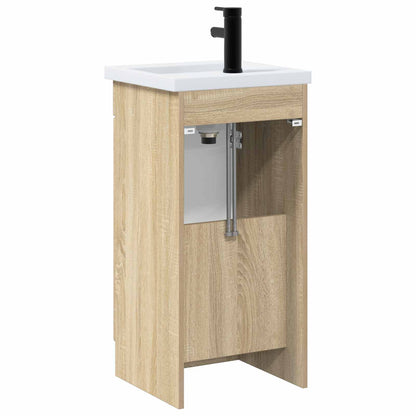Bathroom Vanity with Sink Sonoma Oak 42 x 40 x 84.5 cm