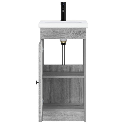 Bathroom Vanity with Sink Grey Sonoma 42 x 40 x 84.5 cm