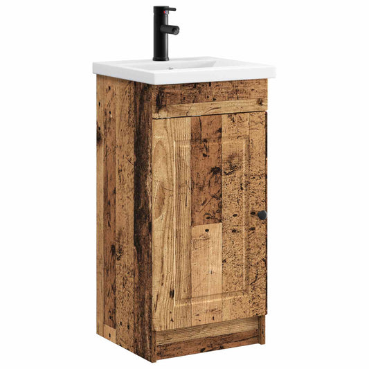 Bathroom Vanity with Sink Old Wood 42 x 40 x 84.5 cm