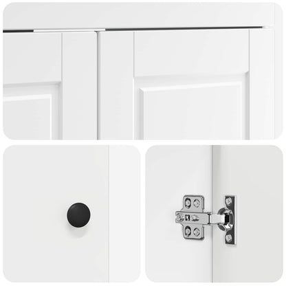 Bathroom under Sink Cabinet White 56 x 37.5 x 81 cm