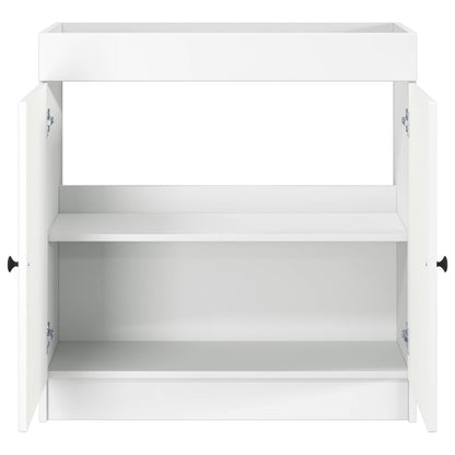 Bathroom under Sink Cabinet White 56 x 37.5 x 81 cm