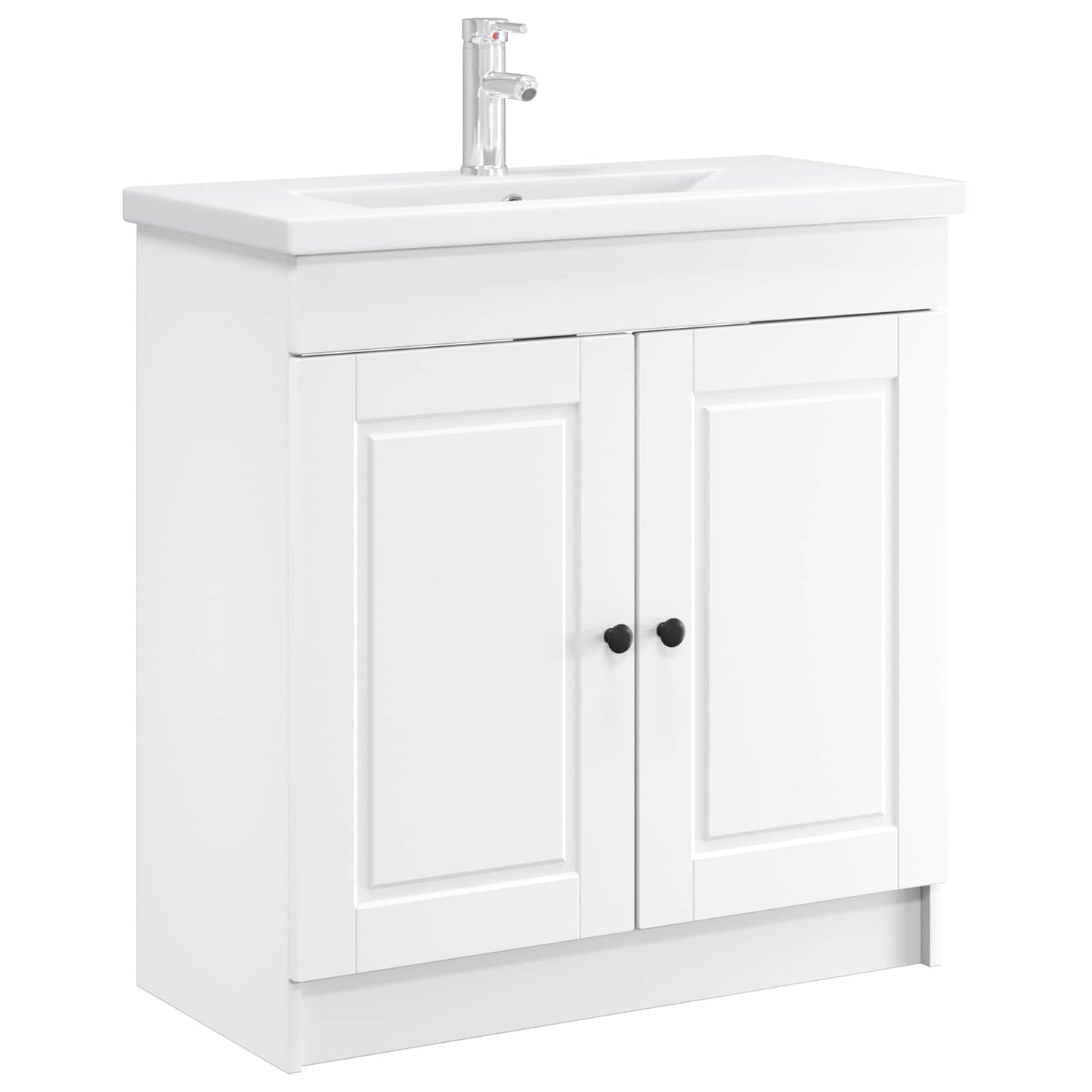 Bathroom under Sink Cabinet White 56 x 37.5 x 81 cm