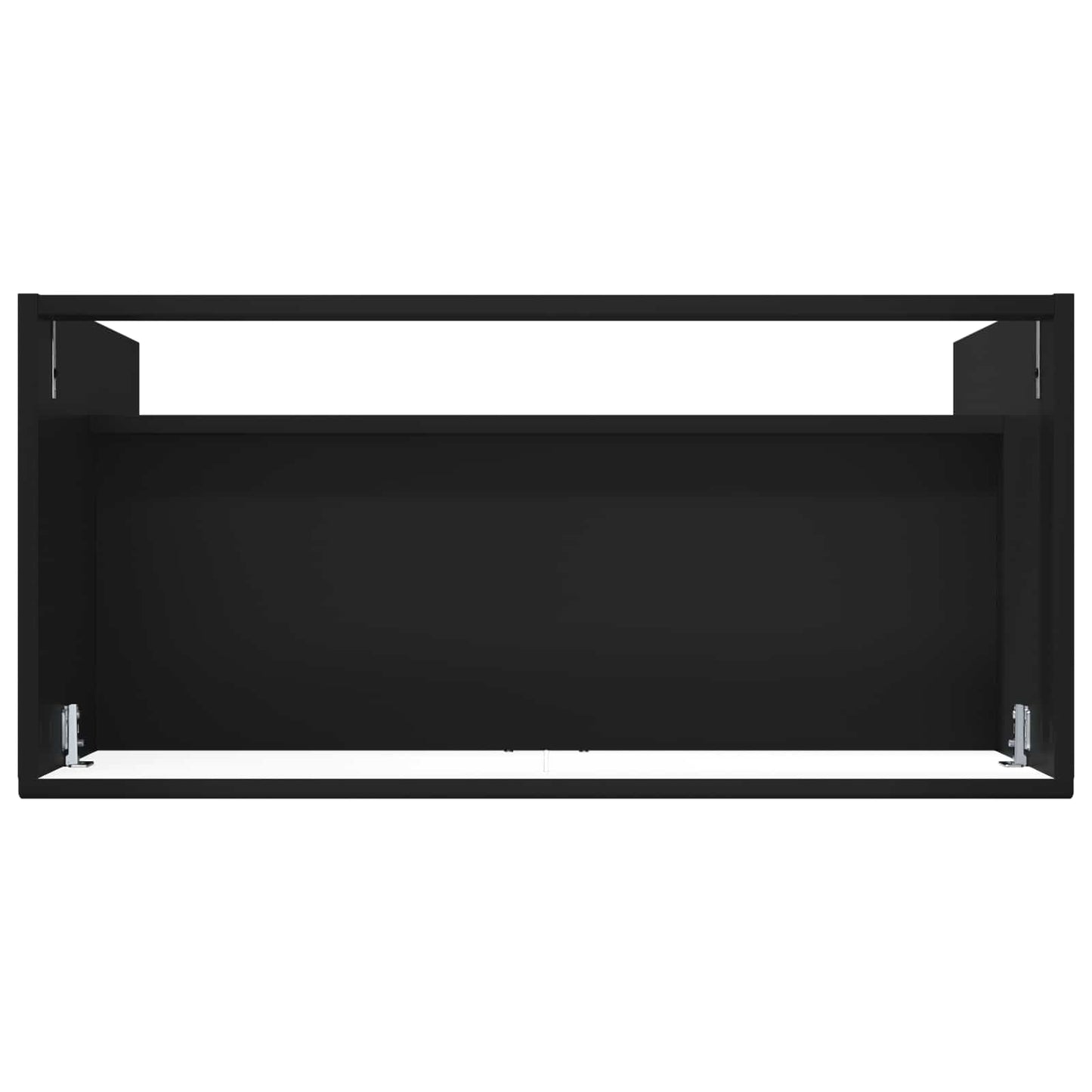Bathroom under Sink Cabinet Black 56 x 37.5 x 81 cm