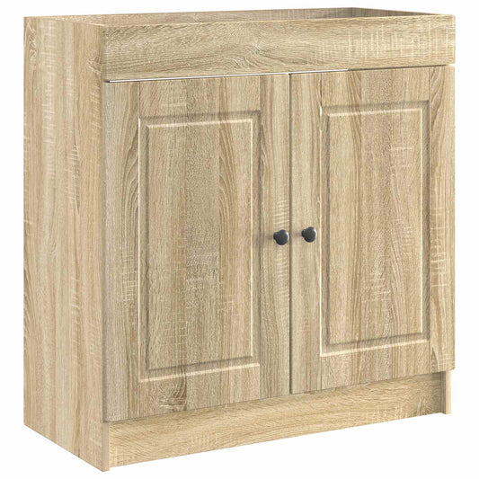 Bathroom under Sink Cabinet Sonoma Oak 56 x 37.5 x 81 cm