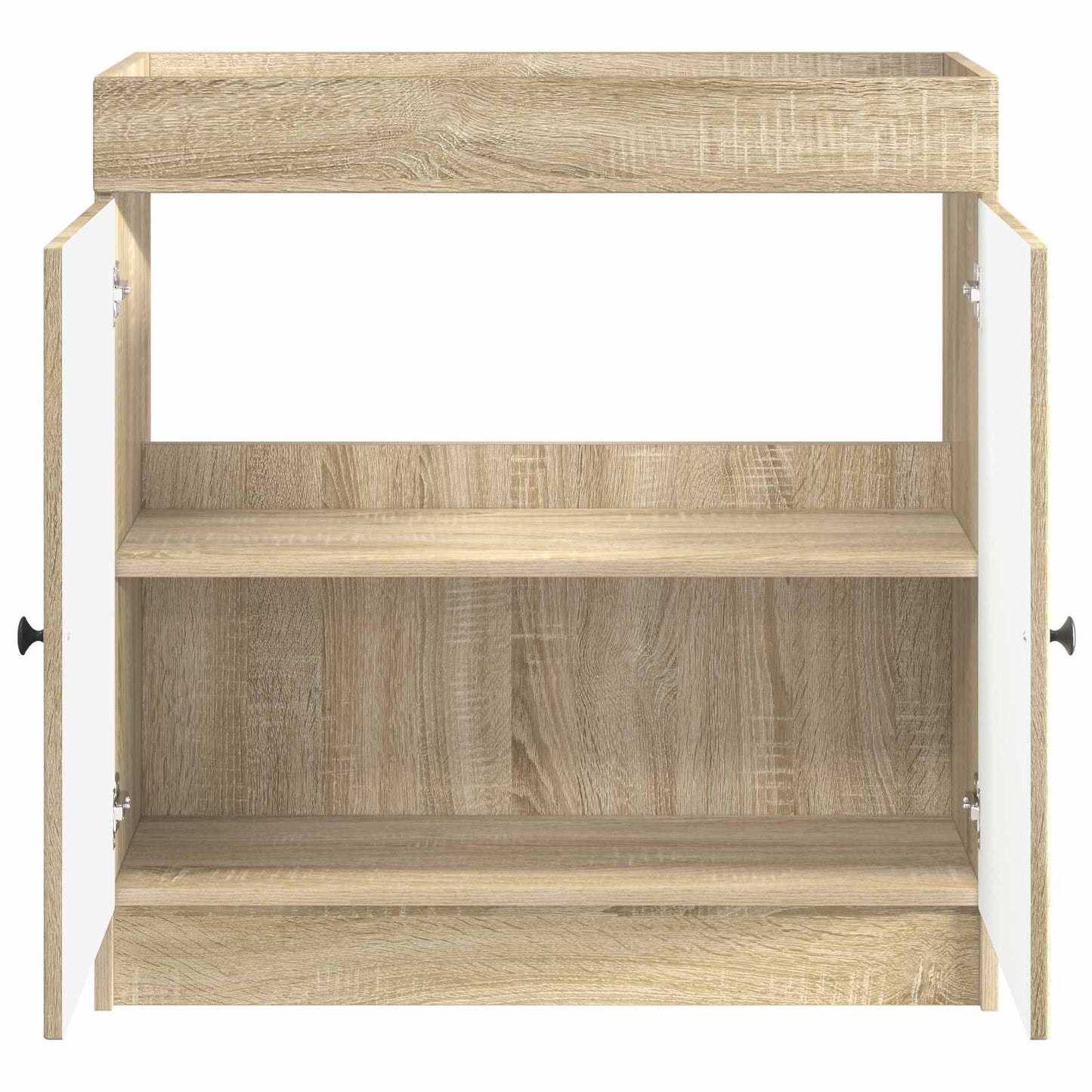 Bathroom under Sink Cabinet Sonoma Oak 56 x 37.5 x 81 cm