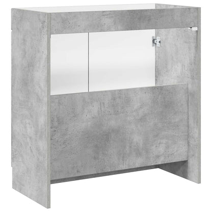 Bathroom under Sink Cabinet Concrete Grey 56 x 37.5 x 81 cm