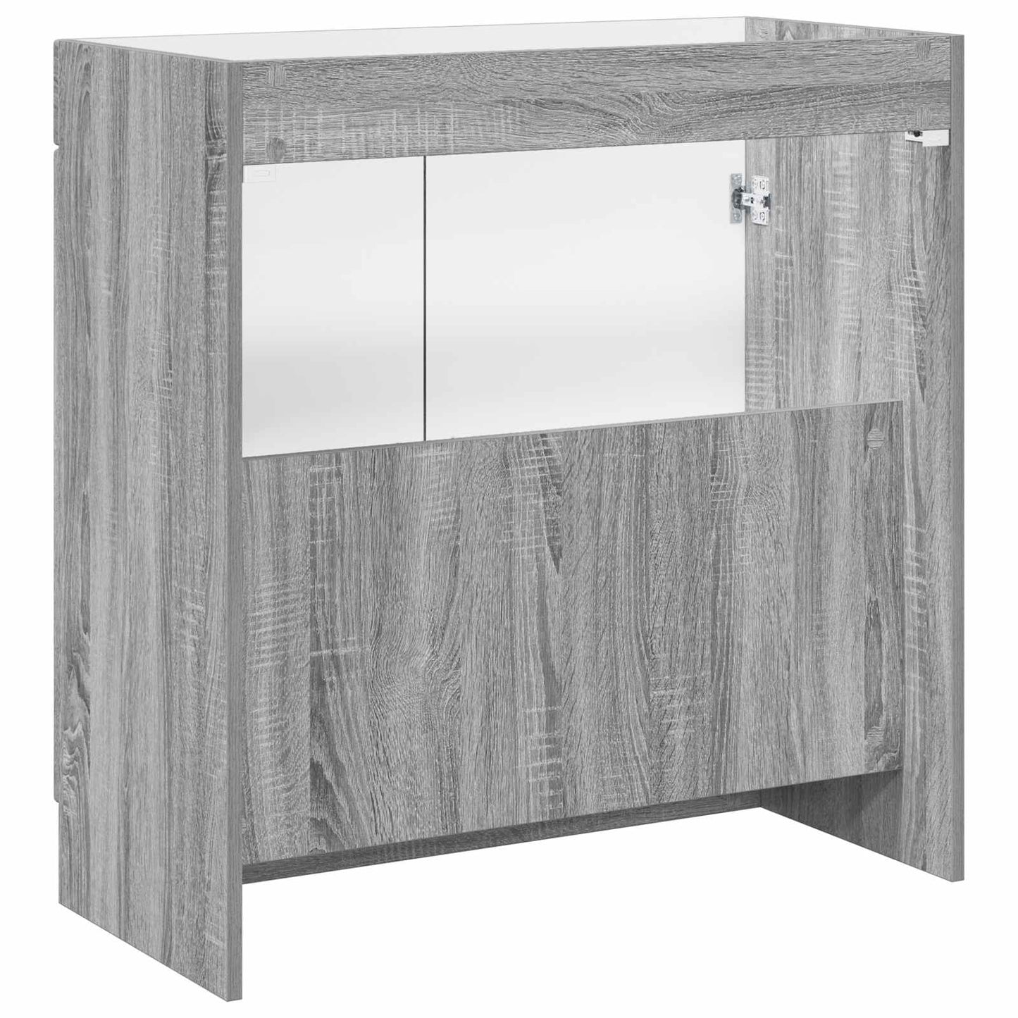 Bathroom under Sink Cabinet Grey Sonoma 56 x 37.5 x 81 cm