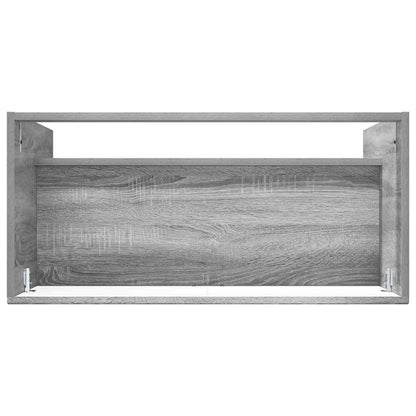 Bathroom under Sink Cabinet Grey Sonoma 56 x 37.5 x 81 cm