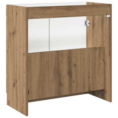 Bathroom under Sink Cabinet Artisan Oak 56 x 37.5 x 81 cm