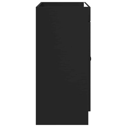 Bathroom under Sink Cabinet Black 78.5 x 37.5 x 81 cm