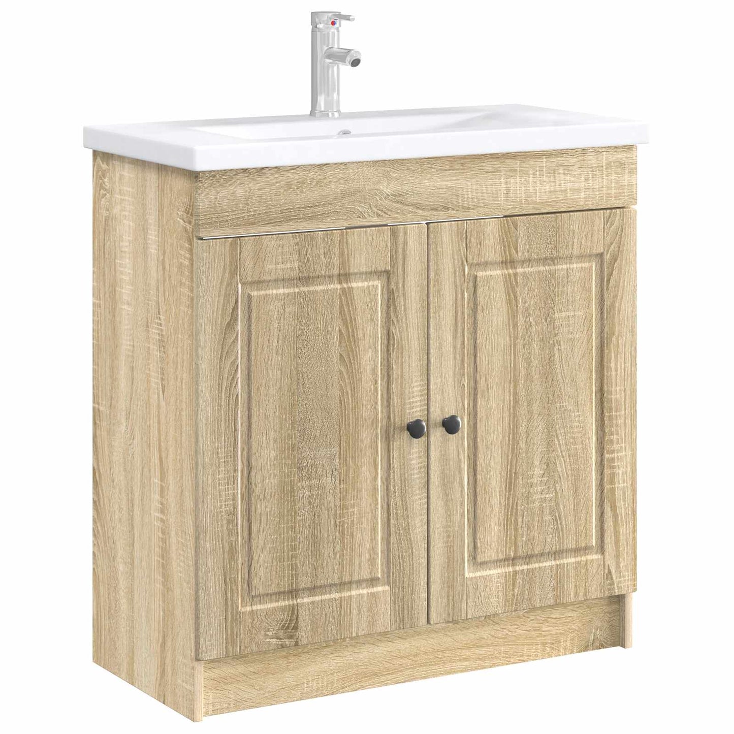 Bathroom under Sink Cabinet Sonoma Oak 78.5 x 37.5 x 81 cm
