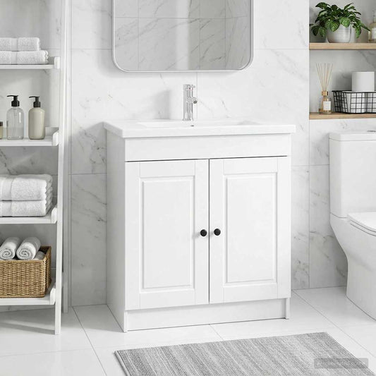 Bathroom under Sink Cabinet High Gloss White
