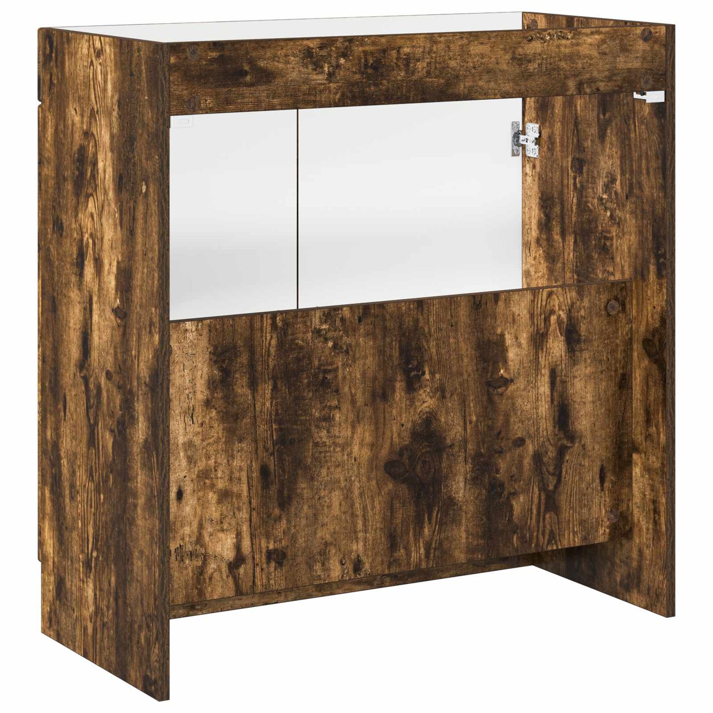 Bathroom under Sink Cabinet Smoked Oak 78.5 x 37.5 x 81 cm