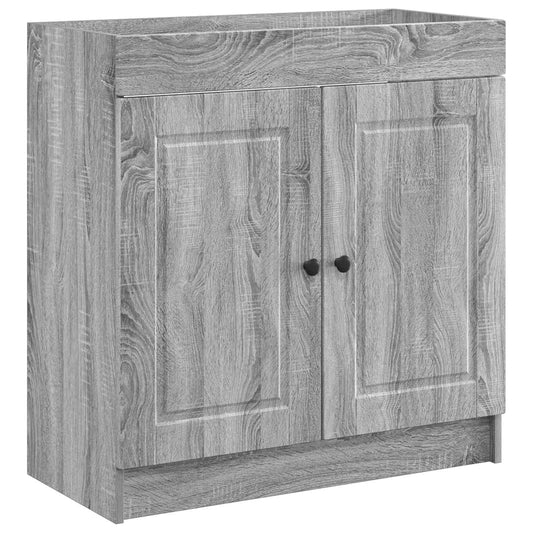 Bathroom under Sink Cabinet Grey Sonoma 78.5 x 37.5 x 81 cm