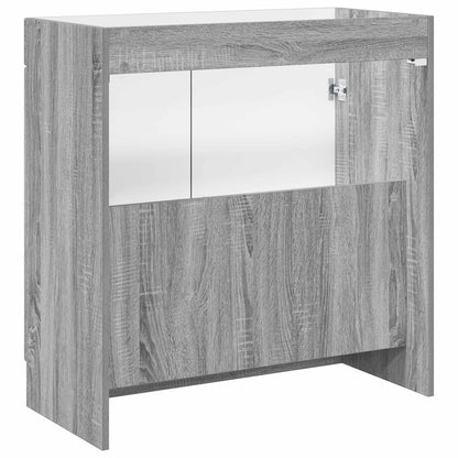 Bathroom under Sink Cabinet Grey Sonoma 78.5 x 37.5 x 81 cm