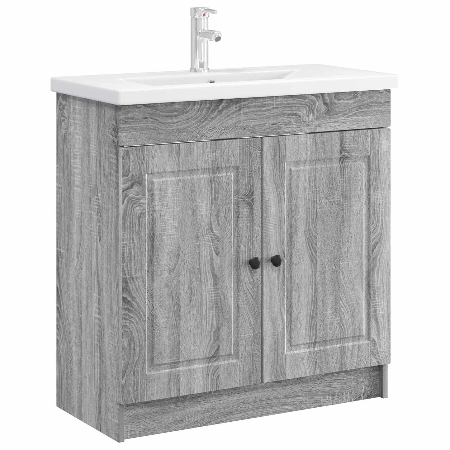 Bathroom under Sink Cabinet Grey Sonoma 78.5 x 37.5 x 81 cm
