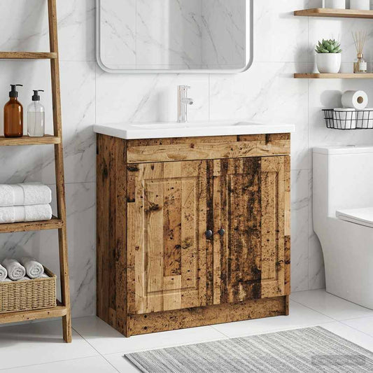 Bathroom under Sink Cabinet Old Wood 78.5 x 37.5 x 81 cm