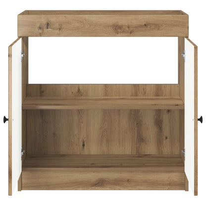 Bathroom under Sink Cabinet Artisan Oak 78.5 x 37.5 x 81 cm