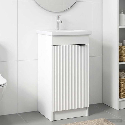 Bathroom Vanity with Sink White 42 x 40 x 84.5 cm