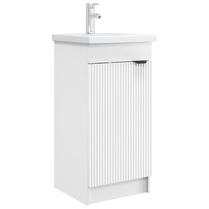 Bathroom Vanity with Sink White 42 x 40 x 84.5 cm