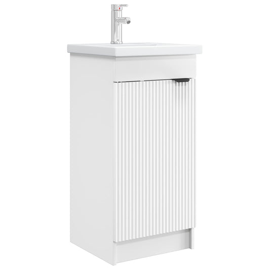 Bathroom Vanity with Sink White 42 x 40 x 84.5 cm