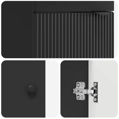 Bathroom Vanity with Sink Black 42 x 40 x 84.5 cm