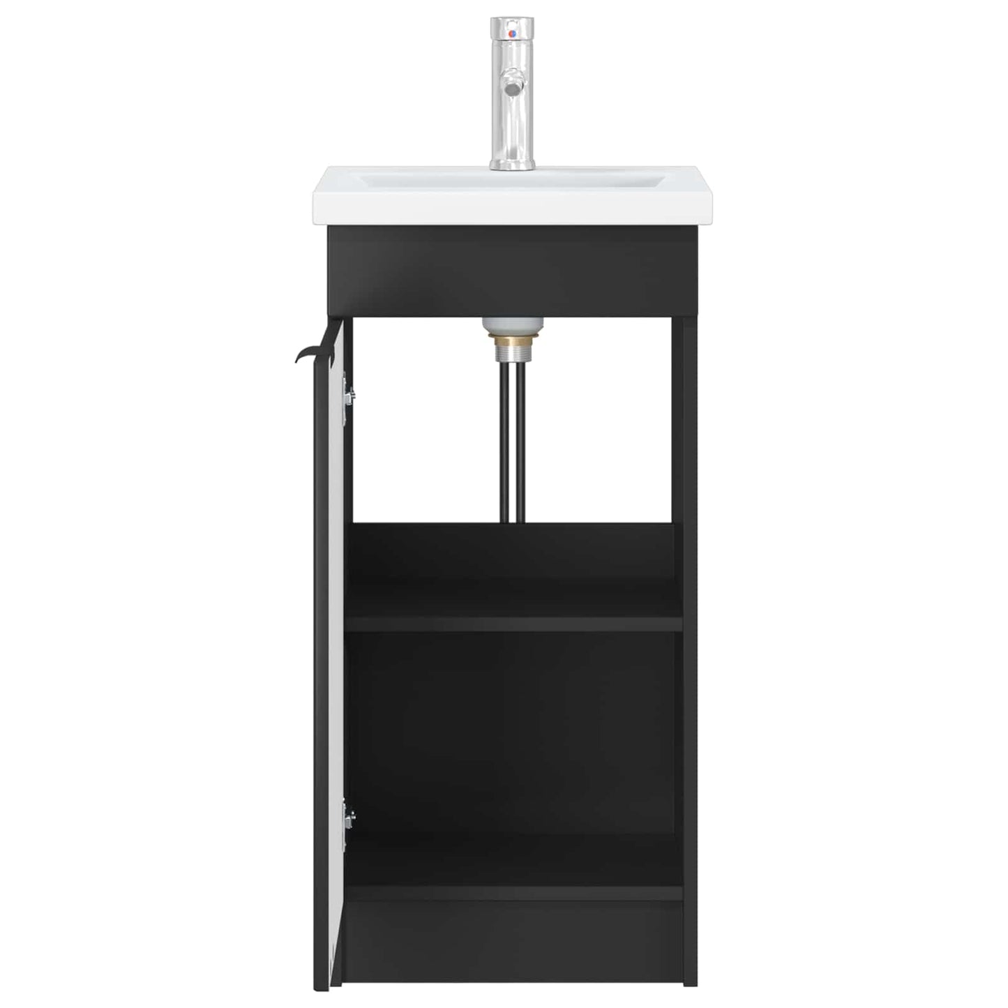 Bathroom Vanity with Sink Black 42 x 40 x 84.5 cm