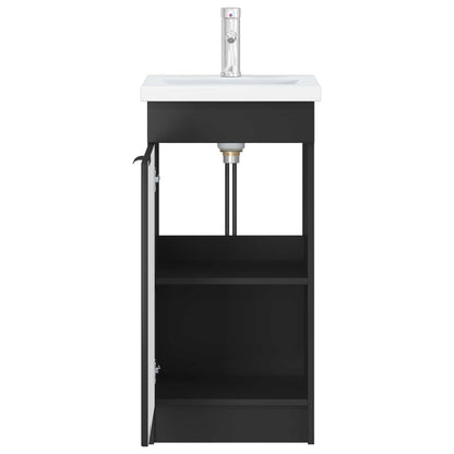 Bathroom Vanity with Sink Black 42 x 40 x 84.5 cm