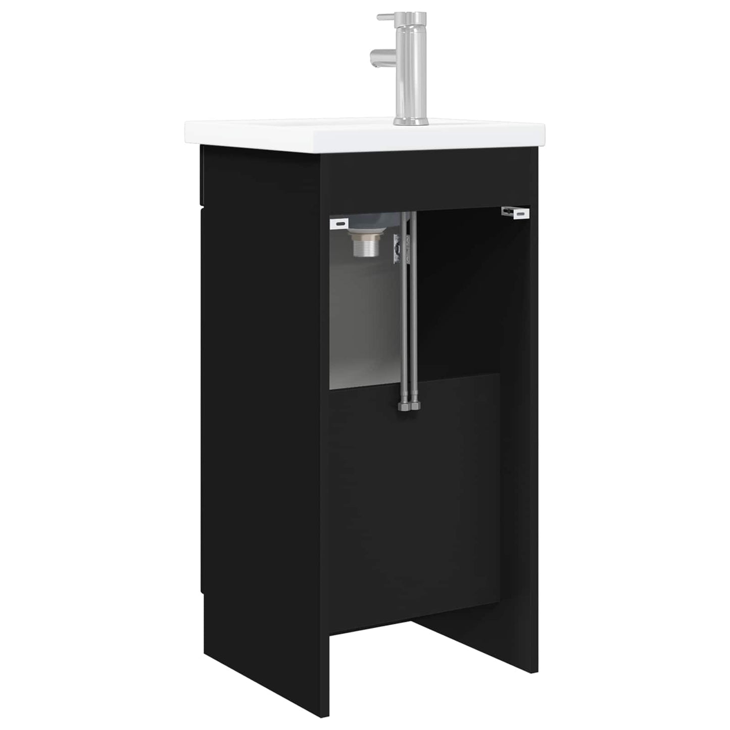 Bathroom Vanity with Sink Black 42 x 40 x 84.5 cm