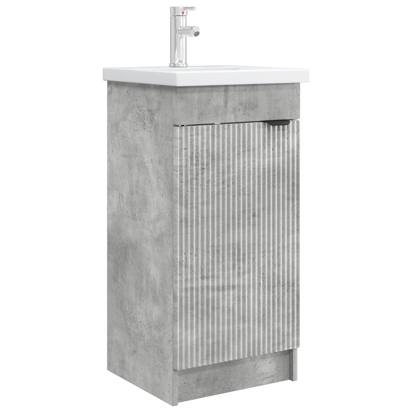 Bathroom Vanity with Sink Concrete Grey 42 x 40 x 84.5 cm