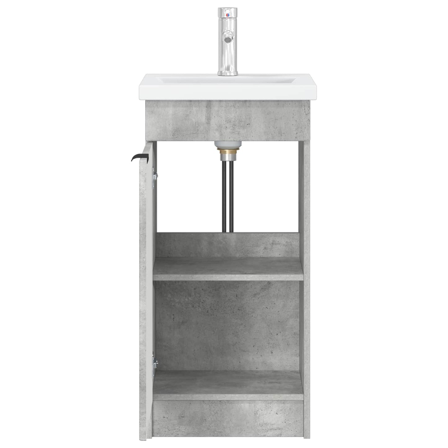 Bathroom Vanity with Sink Concrete Grey 42 x 40 x 84.5 cm