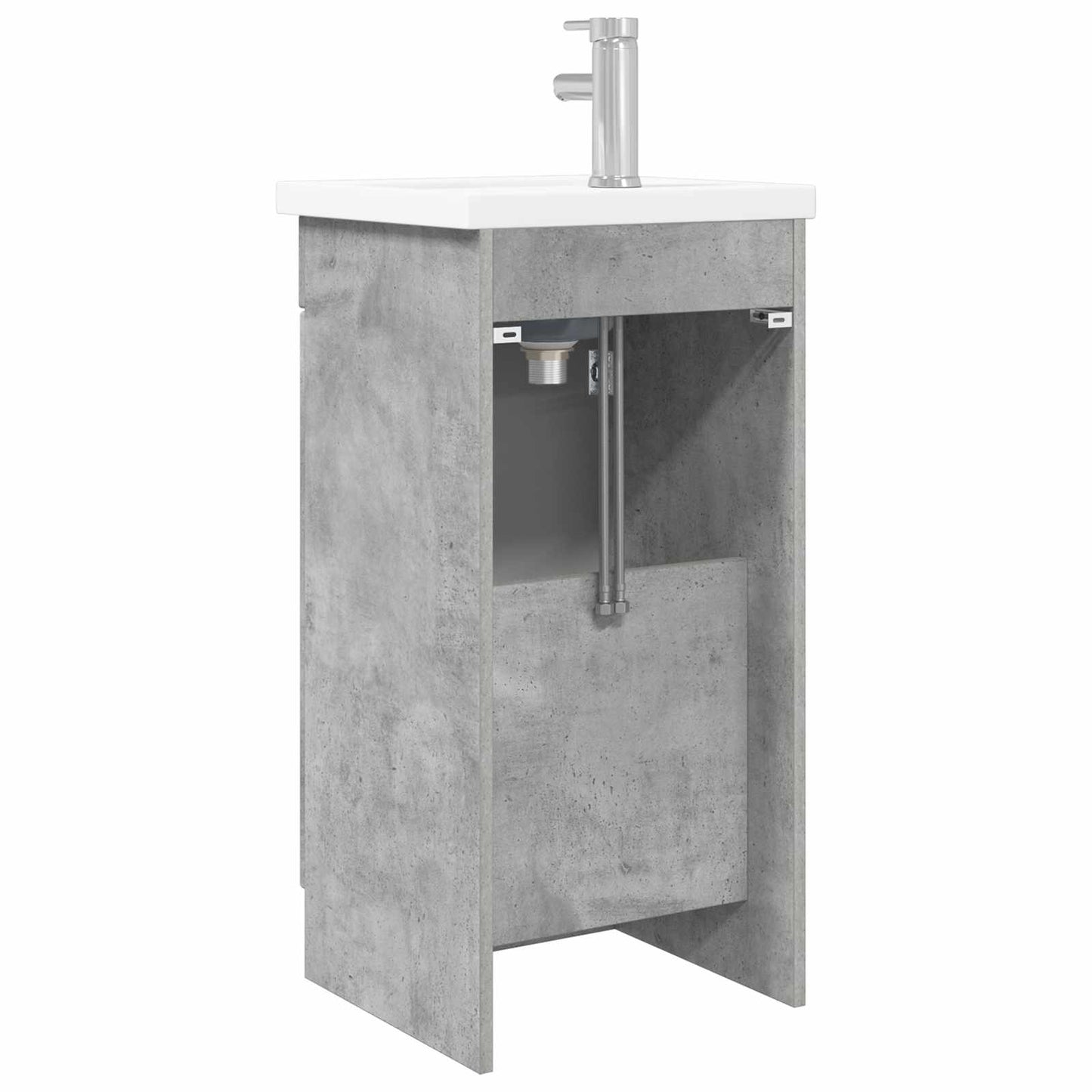 Bathroom Vanity with Sink Concrete Grey 42 x 40 x 84.5 cm