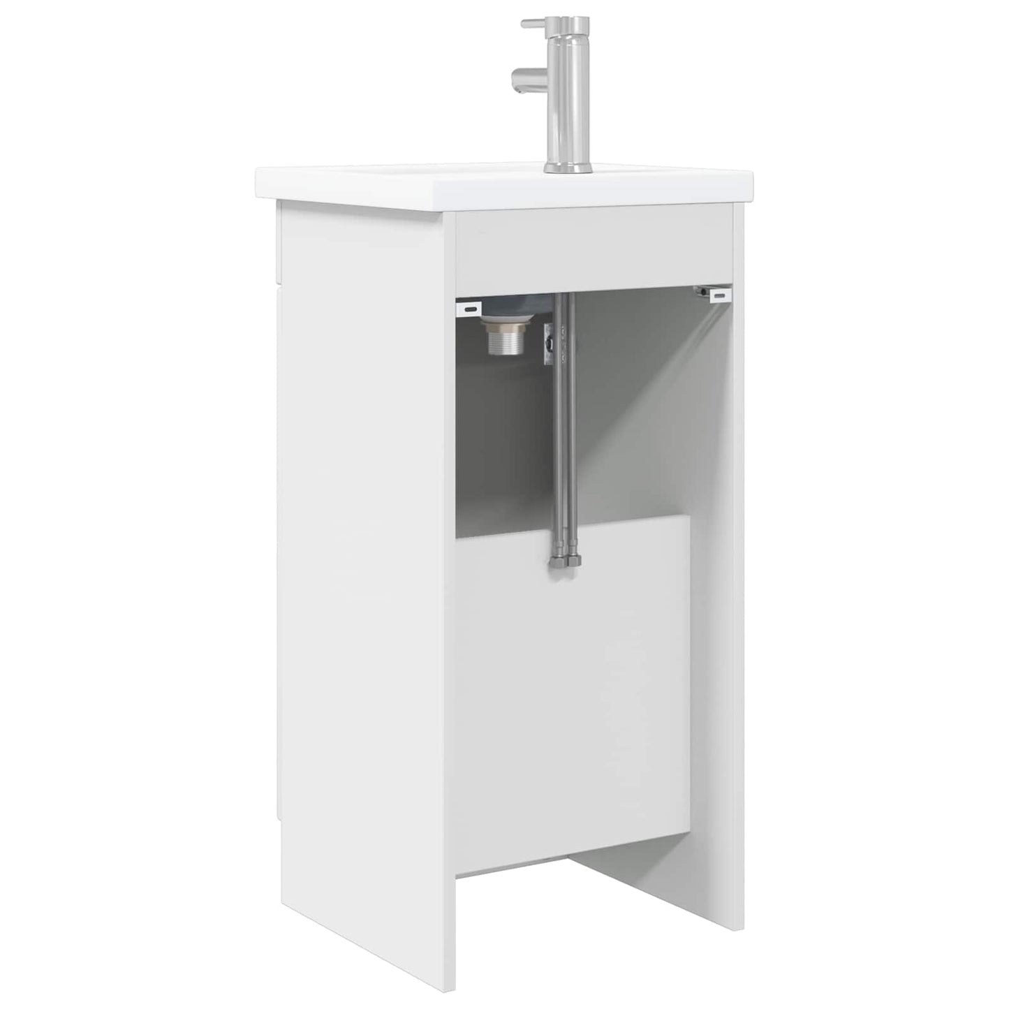 Bathroom Vanity with Sink High Gloss White 42 x 40 x 84.5 cm