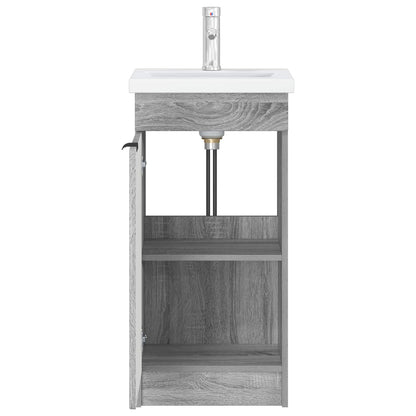Bathroom Vanity with Sink Grey Sonoma 42 x 40 x 84.5 cm