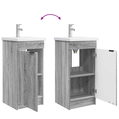 Bathroom Vanity with Sink Grey Sonoma 42 x 40 x 84.5 cm