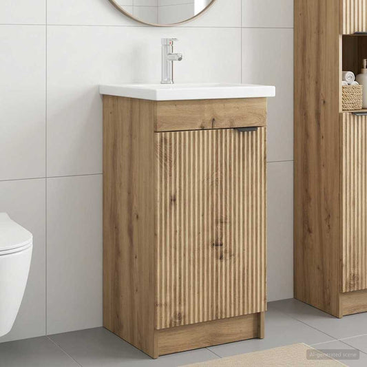 Bathroom Vanity with Sink Artisan Oak 42 x 40 x 84.5 cm