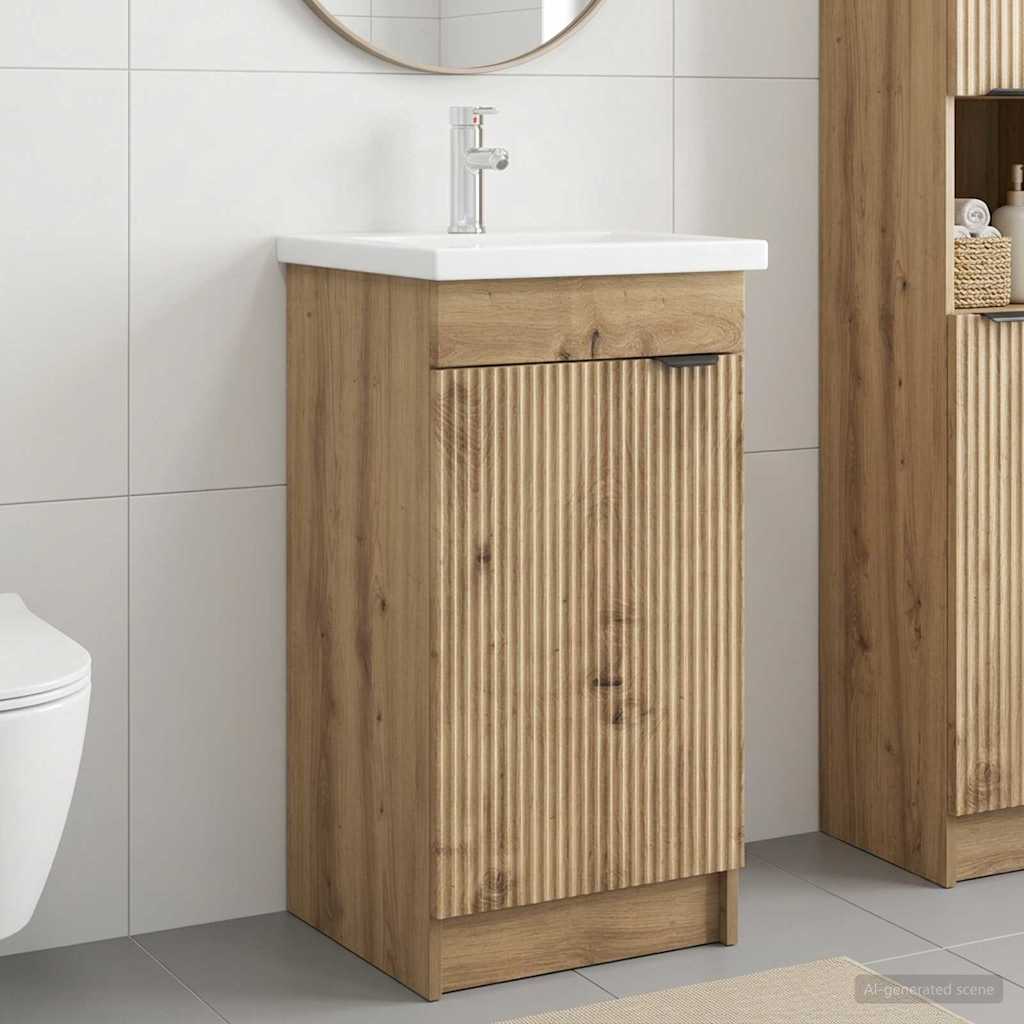 Bathroom Vanity with Sink Artisan Oak 42 x 40 x 84.5 cm