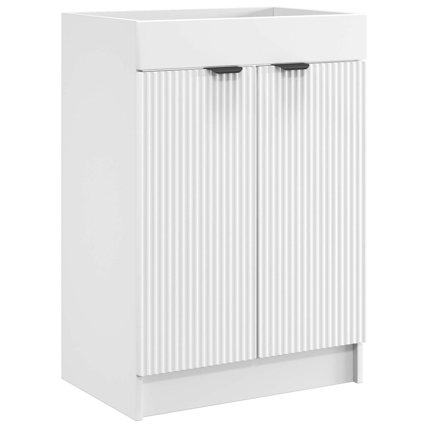 Bathroom under Sink Cabinet White 56 x 37.5 x 81 cm