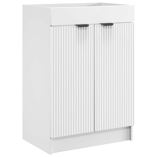 Bathroom under Sink Cabinet White 56 x 37.5 x 81 cm