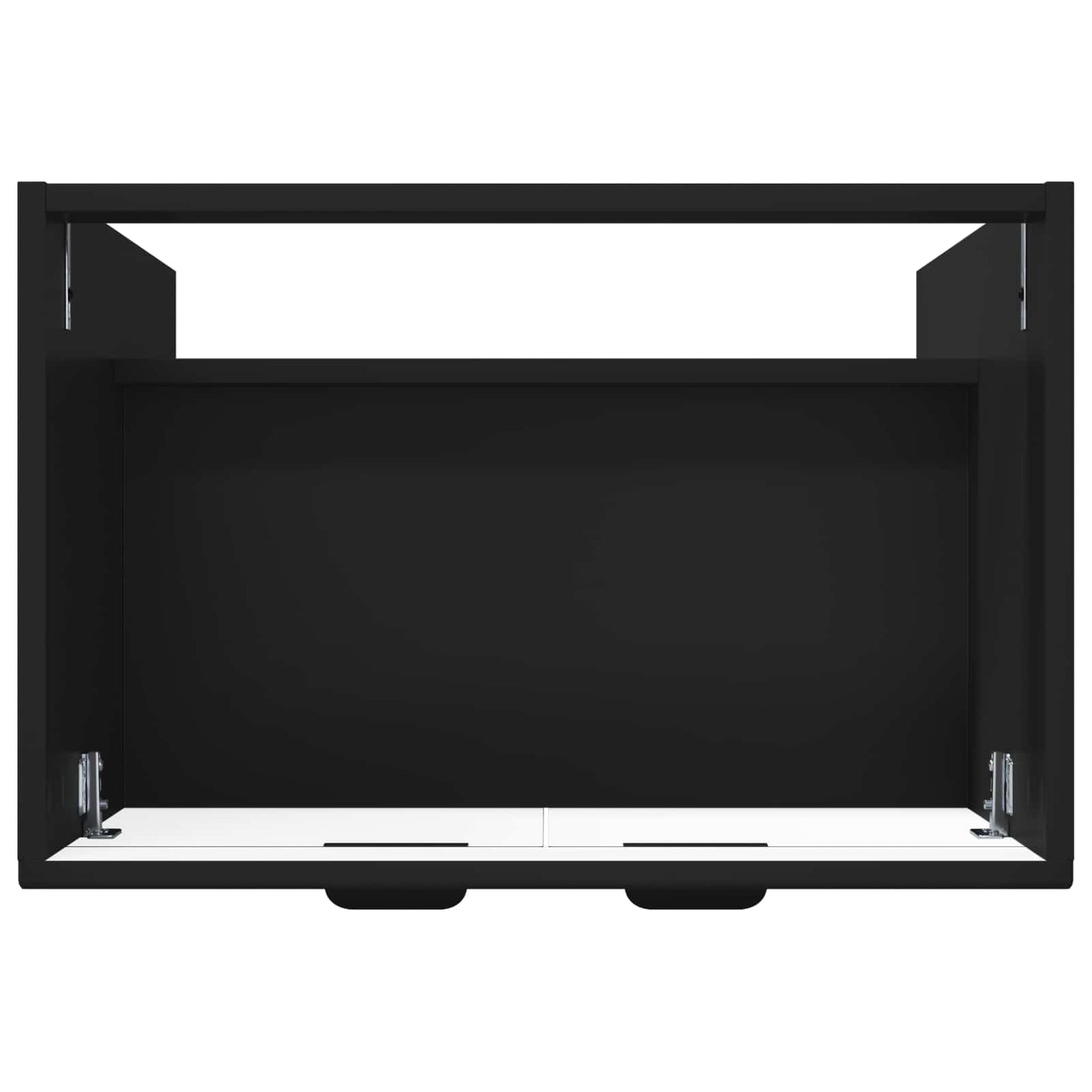 Bathroom under Sink Cabinet Black 56 x 37.5 x 81 cm