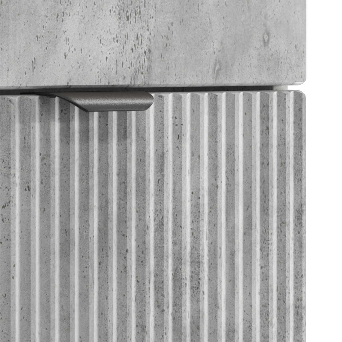 Bathroom under Sink Cabinet Concrete Grey 56 x 37.5 x 81 cm