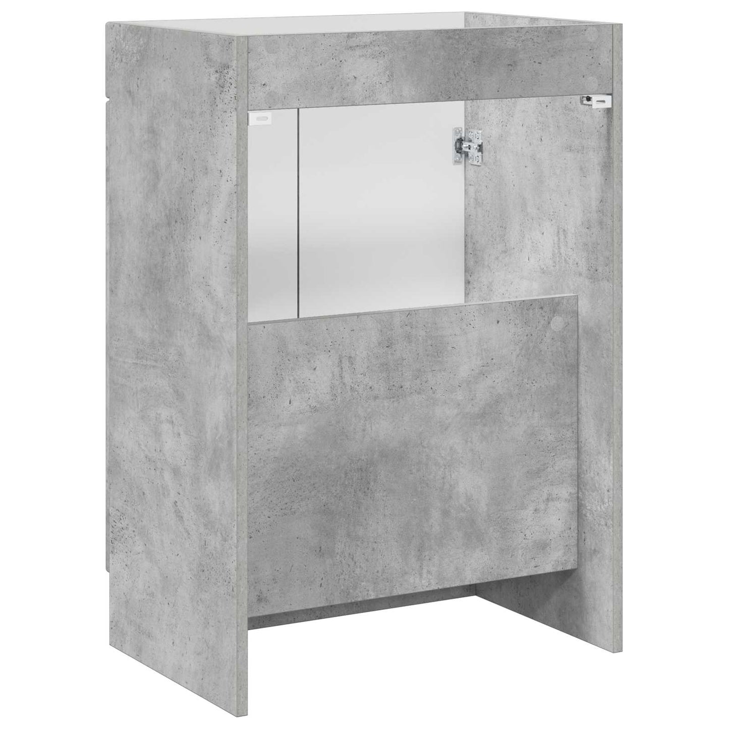 Bathroom under Sink Cabinet Concrete Grey 56 x 37.5 x 81 cm