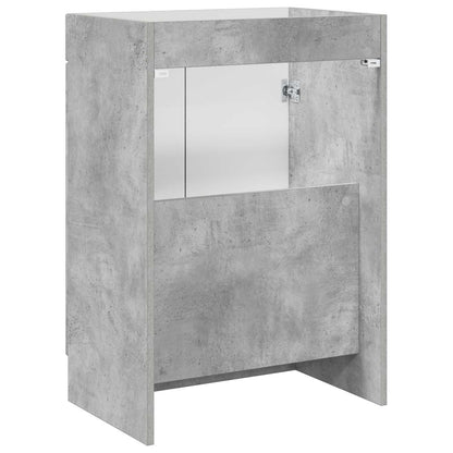 Bathroom under Sink Cabinet Concrete Grey 56 x 37.5 x 81 cm