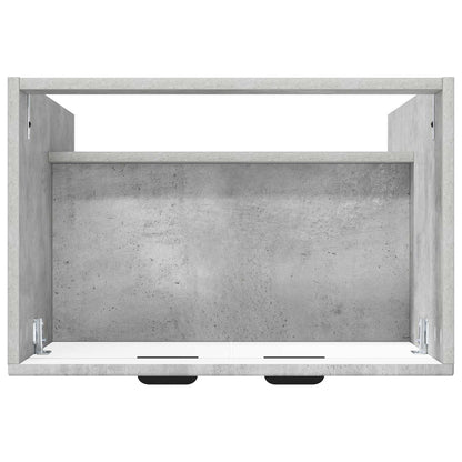 Bathroom under Sink Cabinet Concrete Grey 56 x 37.5 x 81 cm