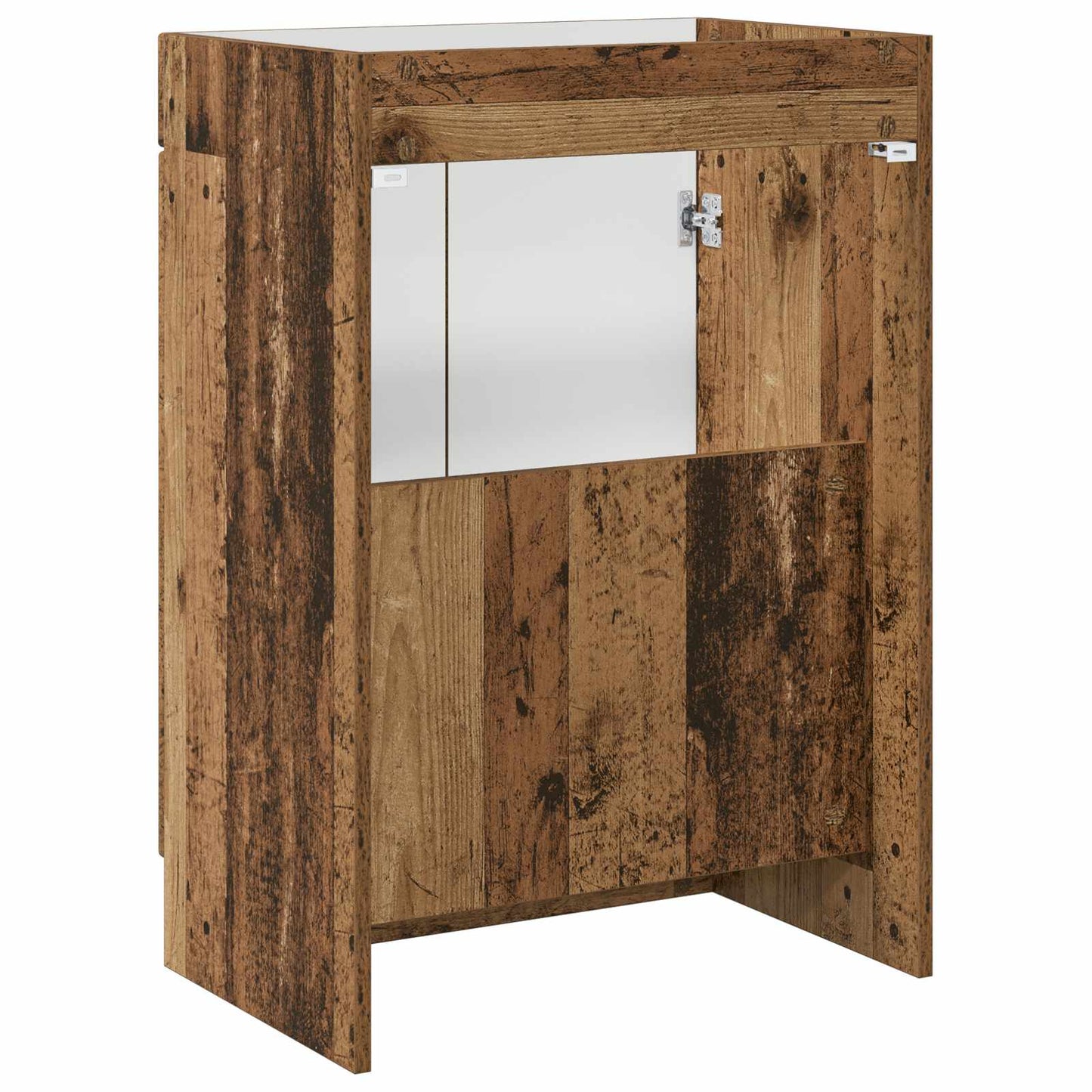 Bathroom under Sink Cabinet Old Wood 56 x 37.5 x 81 cm