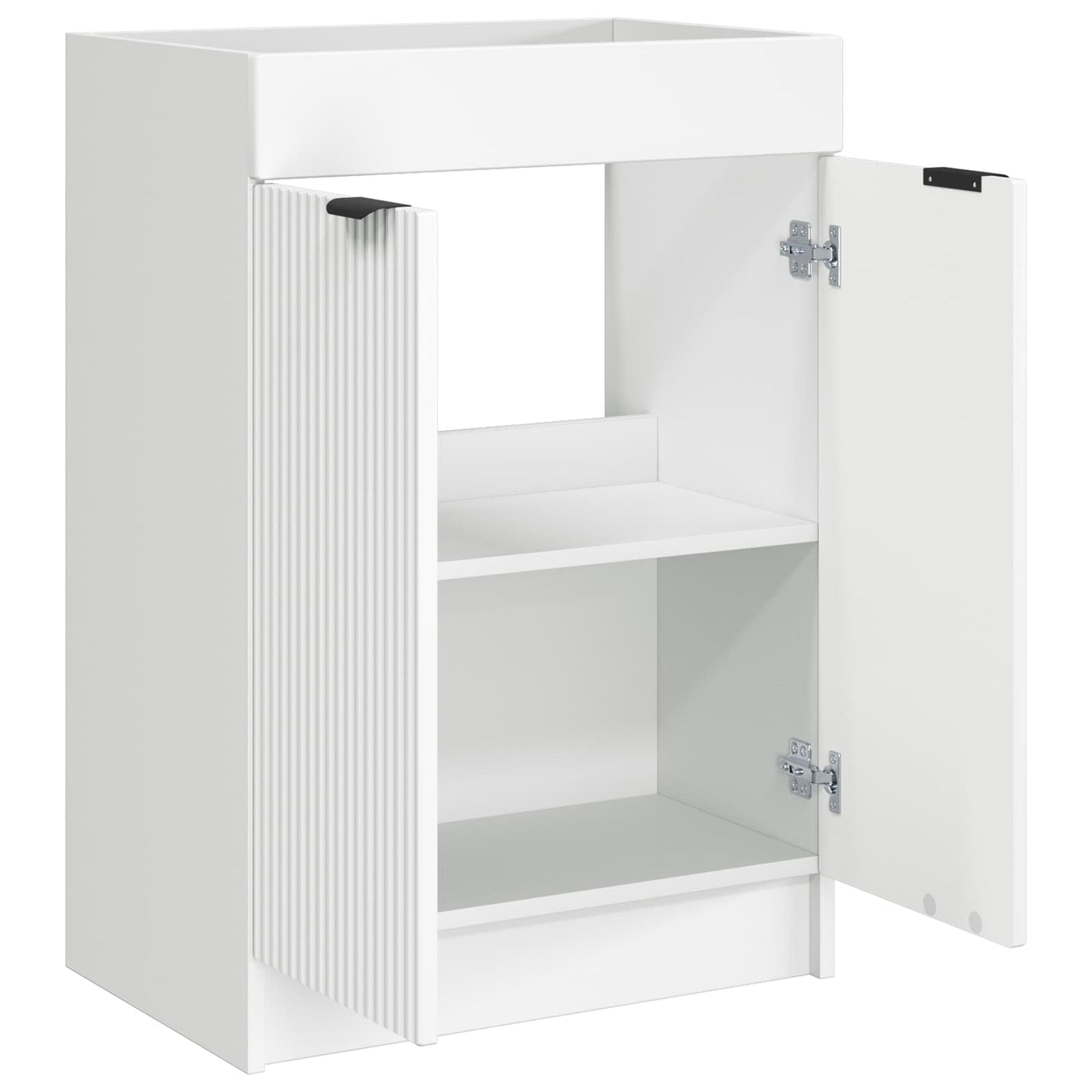 Bathroom under Sink Cabinet White 78.5 x 37.5 x 81 cm