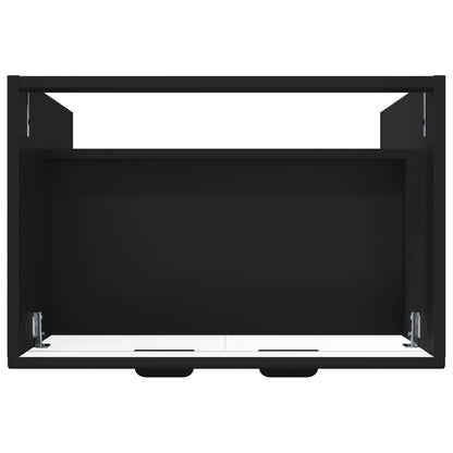 Bathroom under Sink Cabinet Black 78.5 x 37.5 x 81 cm