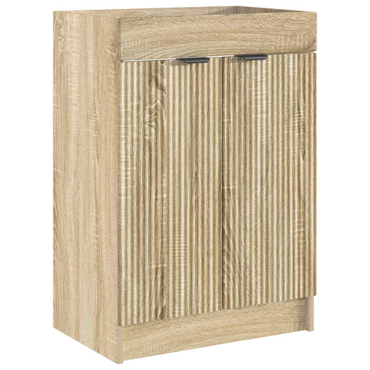 Bathroom under Sink Cabinet Sonoma Oak 78.5 x 37.5 x 81 cm